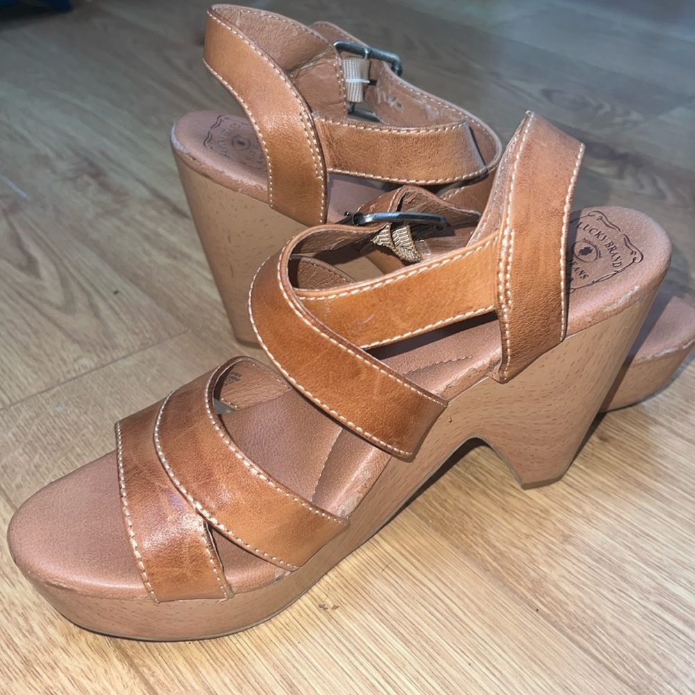 Lucky Brand Wedged Heels size 9